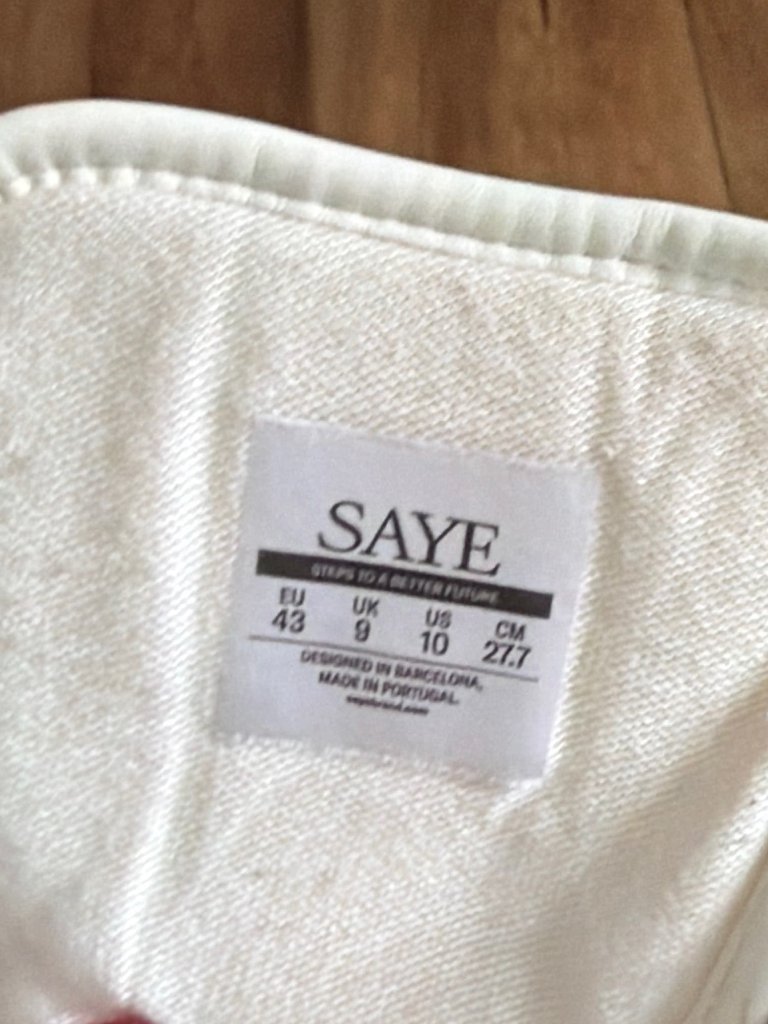 Saye Modelo 89 Vegan Sneakers In White Orange Shoes Vintage — image 3 of 8